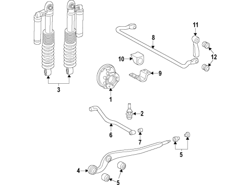 Mercedes-Benz 463-320-23-00 Shock Absorber 463-320-23-00 Mercedes-Benz Shock Absorber