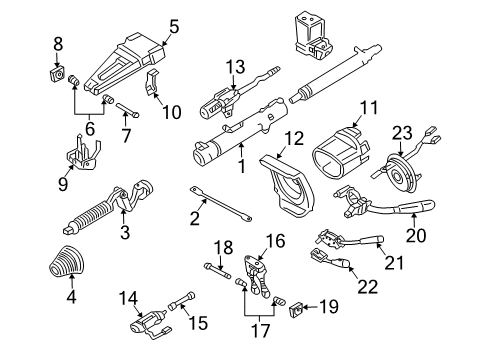 Mercedes-Benz 203-545-04-10 Turn Signal Switch Mercedes-Benz 203-545-04-10 Turn Signal Switch