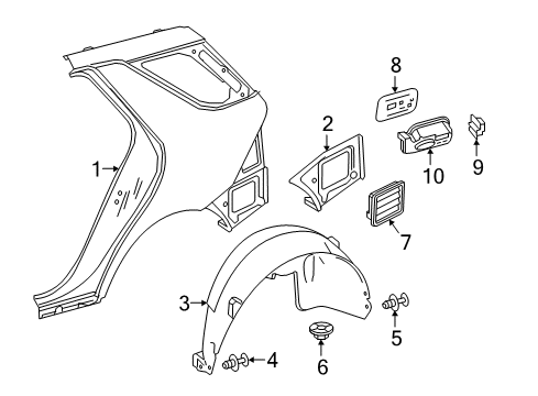 Mercedes-Benz 166-830-06-42-64 VENT FLAP Mercedes-Benz 166-830-06-42-64 VENT FLAP