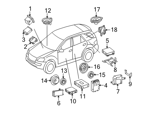 Mercedes-Benz 164-820-06-79-80 Display System 164-820-06-79-80 Mercedes-Benz Display System