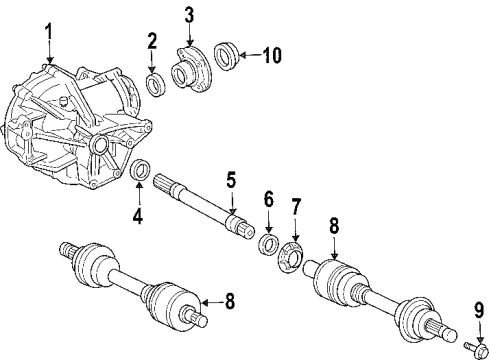 210-990-01-51 Mercedes-Benz Nut