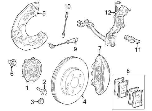 Mercedes-Benz 223-905-49-03-64 ROTATIONAL SPEED SENSOR