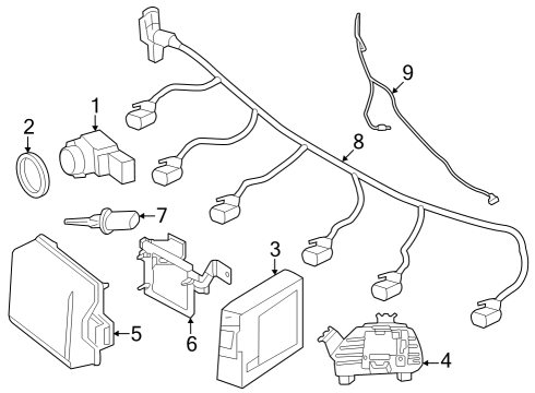 Mercedes-Benz 294-540-78-13 Control Unit Holder Mercedes-Benz 294-540-78-13 Control Unit Holder