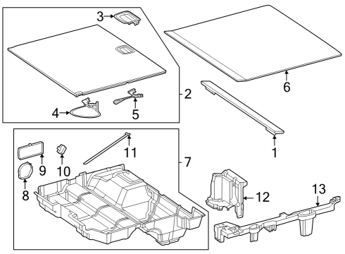 Mercedes-Benz 294-694-17-00 LUGGAGE CMPRT. WELL COVER
