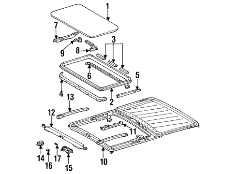 Mercedes-Benz 126-780-08-40-7137 Headliner 126-780-08-40-7137 Mercedes-Benz Headliner