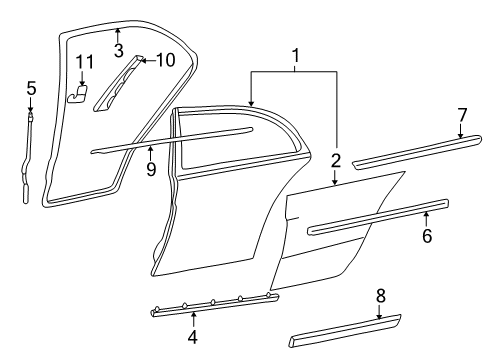 202-698-41-97 Mercedes-Benz Molding Pad