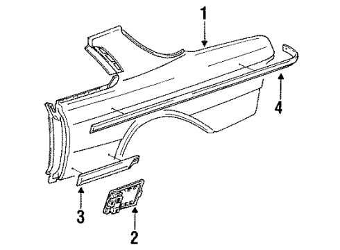 Mercedes-Benz 123-630-03-21 Outer Panel Mercedes-Benz 123-630-03-21 Outer Panel