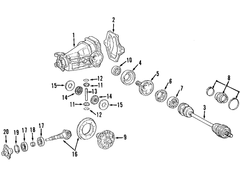 Mercedes-Benz 202-411-04-97 Center Bearing Mercedes-Benz 202-411-04-97 Center Bearing