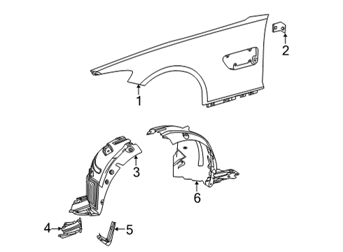 Mercedes-Benz 190-880-47-01-7245 Fender Front Mercedes-Benz 190-880-47-01-7245 Fender Front
