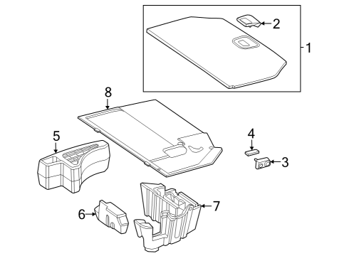 Mercedes-Benz 232-680-24-03-9F08 Lining, Trunk Floor Mercedes-Benz 232-680-24-03-9F08 Lining, Trunk Floor