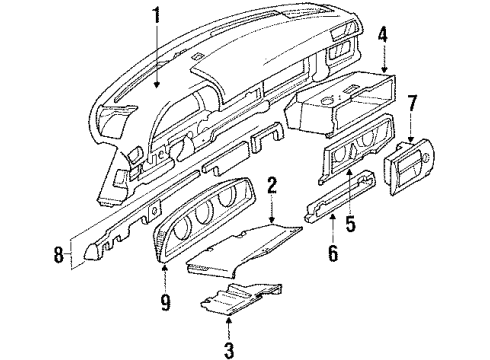 Mercedes-Benz 126-680-27-17 Lower Cover Mercedes-Benz 126-680-27-17 Lower Cover