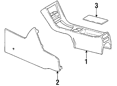 Mercedes-Benz 126-680-09-68-7088 Console Panel Mercedes-Benz 126-680-09-68-7088 Console Panel