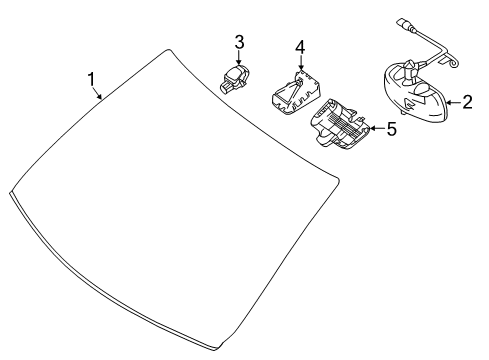 Mercedes-Benz 253-670-28-02-64 WINDSHIELD Mercedes-Benz 253-670-28-02-64 WINDSHIELD