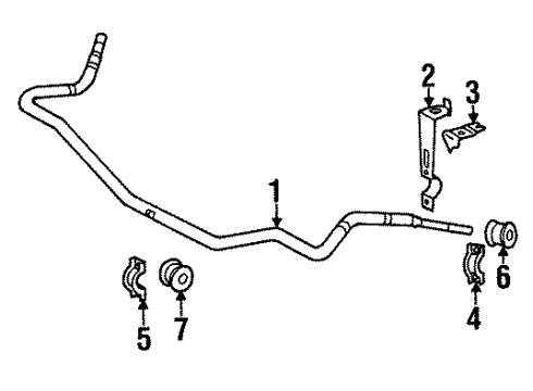 Mercedes-Benz 129-323-01-26 Stabilizer Bar Bracket 129-323-01-26 Mercedes-Benz Stabilizer Bar Bracket