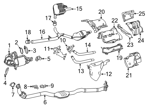 Mercedes-Benz 205-682-27-00-64 Heat Shield 205-682-27-00-64 Mercedes-Benz Heat Shield