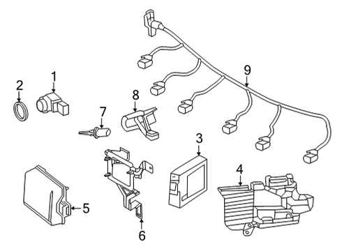 Mercedes-Benz 223-540-66-43-64 ELECTRICAL WIRING HARNESS Mercedes-Benz 223-540-66-43-64 ELECTRICAL WIRING HARNESS