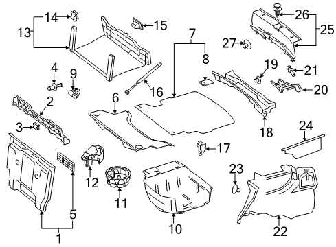 Mercedes-Benz 207-690-57-00-64-9051 PARTITION