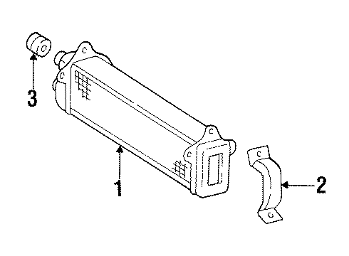 Mercedes-Benz 129-501-02-20 Oil Cooler Bracket 129-501-02-20 Mercedes-Benz Oil Cooler Bracket