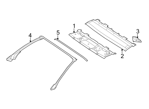 000-991-46-03 Mercedes-Benz Windshield Header Stud