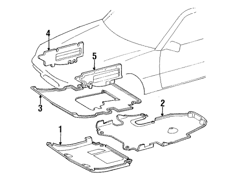 Mercedes-Benz 124-524-17-30 Side Shield Mercedes-Benz 124-524-17-30 Side Shield