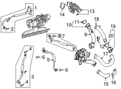 Mercedes-Benz 256-090-07-00 Turbocharger 256-090-07-00 Mercedes-Benz Turbocharger