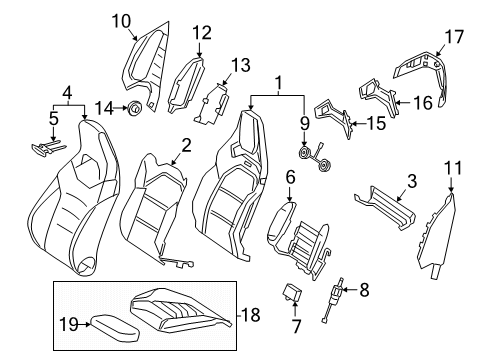 Mercedes-Benz 247-910-12-02-7R72 DRIVER SEAT CUSHION Mercedes-Benz 247-910-12-02-7R72 DRIVER SEAT CUSHION