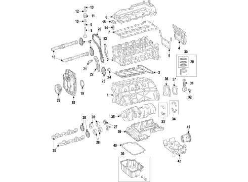 Mercedes-Benz 651-033-10-01-54 MAIN BEARING, UPPER HALF