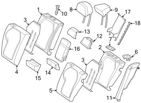 Mercedes-Benz 206-970-30-00-8W80 ARMREST 206-970-30-00-8W80 Mercedes-Benz ARMREST