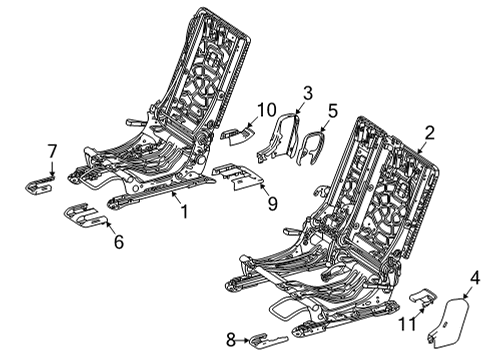 Mercedes-Benz 247-929-29-00-64-9051 COVER, SEAT GUIDE RAIL Mercedes-Benz 247-929-29-00-64-9051 COVER, SEAT GUIDE RAIL