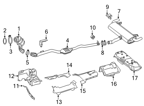 Mercedes-Benz 253-490-04-01 Muffler 253-490-04-01 Mercedes-Benz Muffler