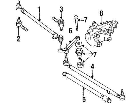 Mercedes-Benz 000-338-59-10 Inner Tie Rod 000-338-59-10 Mercedes-Benz Inner Tie Rod