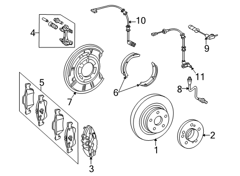 Mercedes-Benz 211-420-24-85-64 BRAKE CABLE Mercedes-Benz 211-420-24-85-64 BRAKE CABLE