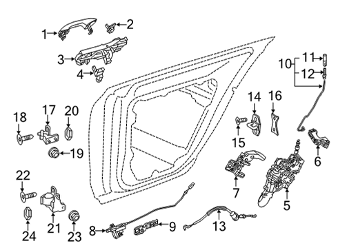 Mercedes-Benz 099-760-19-01-3660 DOOR HANDLE Mercedes-Benz 099-760-19-01-3660 DOOR HANDLE