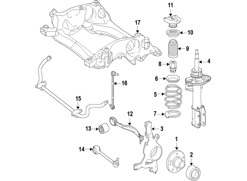Mercedes-Benz 204-321-00-83-65 Strut Bearing 204-321-00-83-65 Mercedes-Benz Strut Bearing