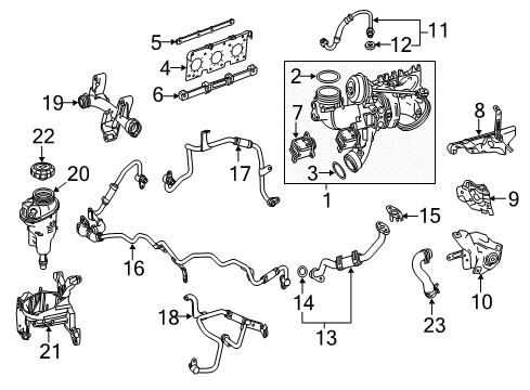 002-990-42-22 Mercedes-Benz Oil Feed Tube Front Bolt