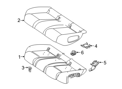 Mercedes-Benz 177-920-06-05-9E43 OUTER COVER, RR SEAT CUSH