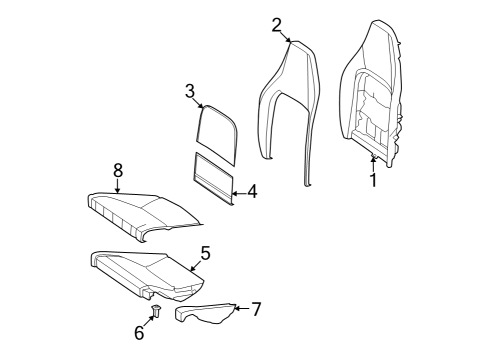 Mercedes-Benz 232-920-56-00-5F28 OUTER COV., RR SEAT BACKR Mercedes-Benz 232-920-56-00-5F28 OUTER COV., RR SEAT BACKR