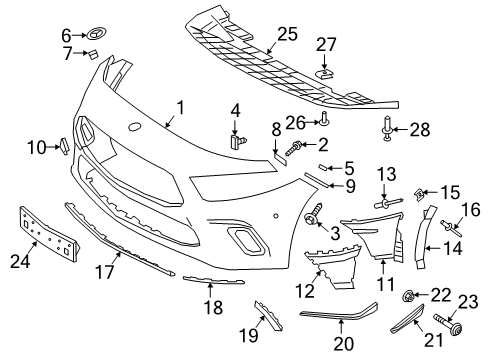 Mercedes-Benz 177-880-06-03-64-9999 TRIM, BUMPER Mercedes-Benz 177-880-06-03-64-9999 TRIM, BUMPER