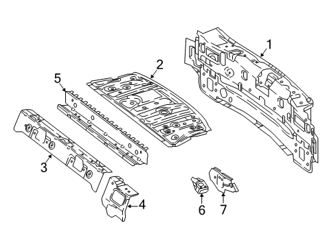 Mercedes-Benz 238-640-22-00-64 REAR-END CENTER SECTION 238-640-22-00-64 Mercedes-Benz REAR-END CENTER SECTION