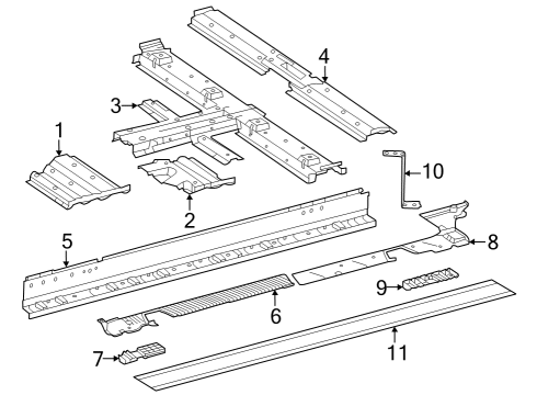 295-610-53-00 Mercedes-Benz Mount Plate