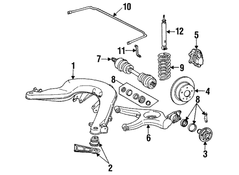 Mercedes-Benz 126-350-32-05 Lower Control Arm 126-350-32-05 Mercedes-Benz Lower Control Arm