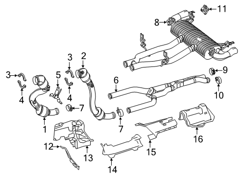 Mercedes-Benz 253-490-08-01 Muffler 253-490-08-01 Mercedes-Benz Muffler