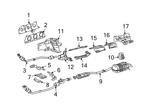 Mercedes-Benz 209-490-34-21 Muffler 209-490-34-21 Mercedes-Benz Muffler
