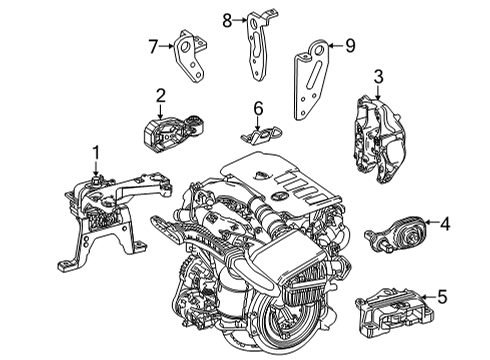Mercedes-Benz 177-240-65-00 Transmission Mount Mercedes-Benz 177-240-65-00 Transmission Mount