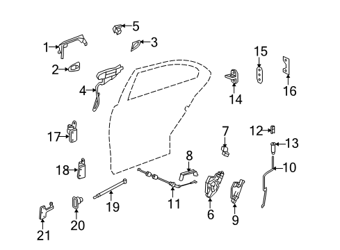 Mercedes-Benz 221-730-37-35 DOOR LOCK 221-730-37-35 Mercedes-Benz DOOR LOCK