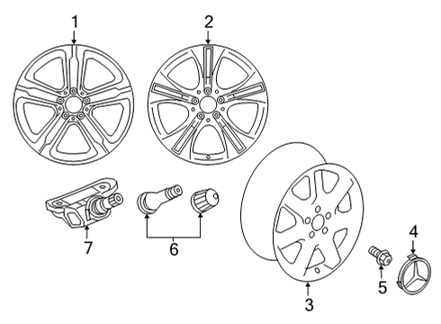 253-401-46-00-7X23 Mercedes-Benz Wheel, Alloy