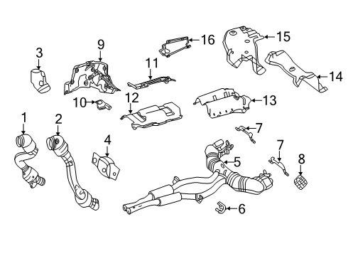 Mercedes-Benz 217-490-40-00 Muffler Mercedes-Benz 217-490-40-00 Muffler