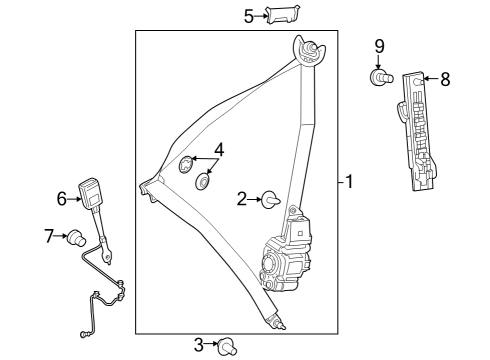Mercedes-Benz 243-860-62-00-9C94 SEAT BELT Mercedes-Benz 243-860-62-00-9C94 SEAT BELT
