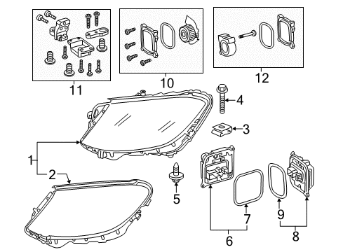 Mercedes-Benz 222-906-21-04-64 LAMP UNIT Mercedes-Benz 222-906-21-04-64 LAMP UNIT
