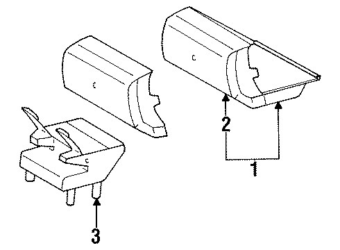 Mercedes-Benz 201-820-03-56-9199 High Mount Lamp Mercedes-Benz 201-820-03-56-9199 High Mount Lamp